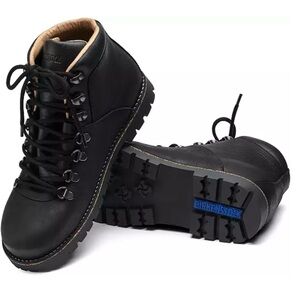 Birkenstock Jackson Women’s Nubuc Black Hiker Boots Size 38 NEW